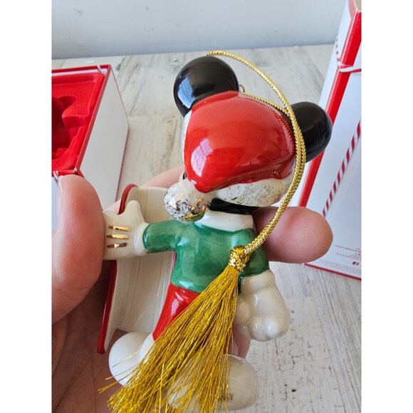 Lenox 2020 let It Snow Mickey sled porcelain ornament new Xmas tree 889975 - Picture 5 of 10